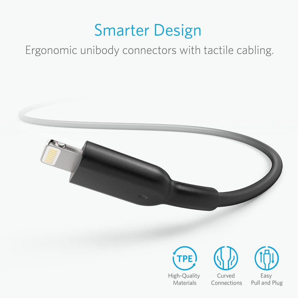 Cáp Lightning Anker Powerline II - Dài 1.8m - A8433