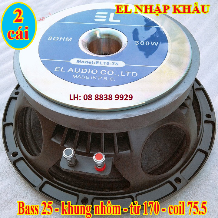 BASS 25 EL CÔN 75 MÀNG CHỐNG NƯỚC CAO CẤP - GIÁ 2 LOA