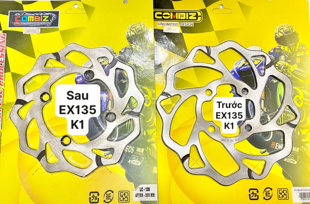 DĨA THẮNG TRƯỚC SAU EX135/EX150/WINNER150 COMBIZ