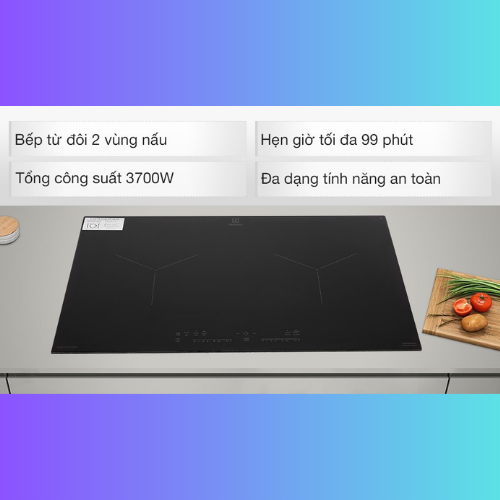 Bếp từ đôi Electrolux EHI7280BB - Hàng Chính Hãng