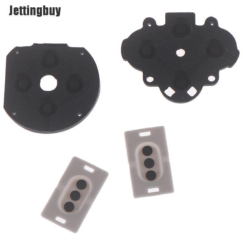 Jettingbuy 4pcs/set Silicone Rubber Button Switch Conductive Pad Replacement for PSP 1000