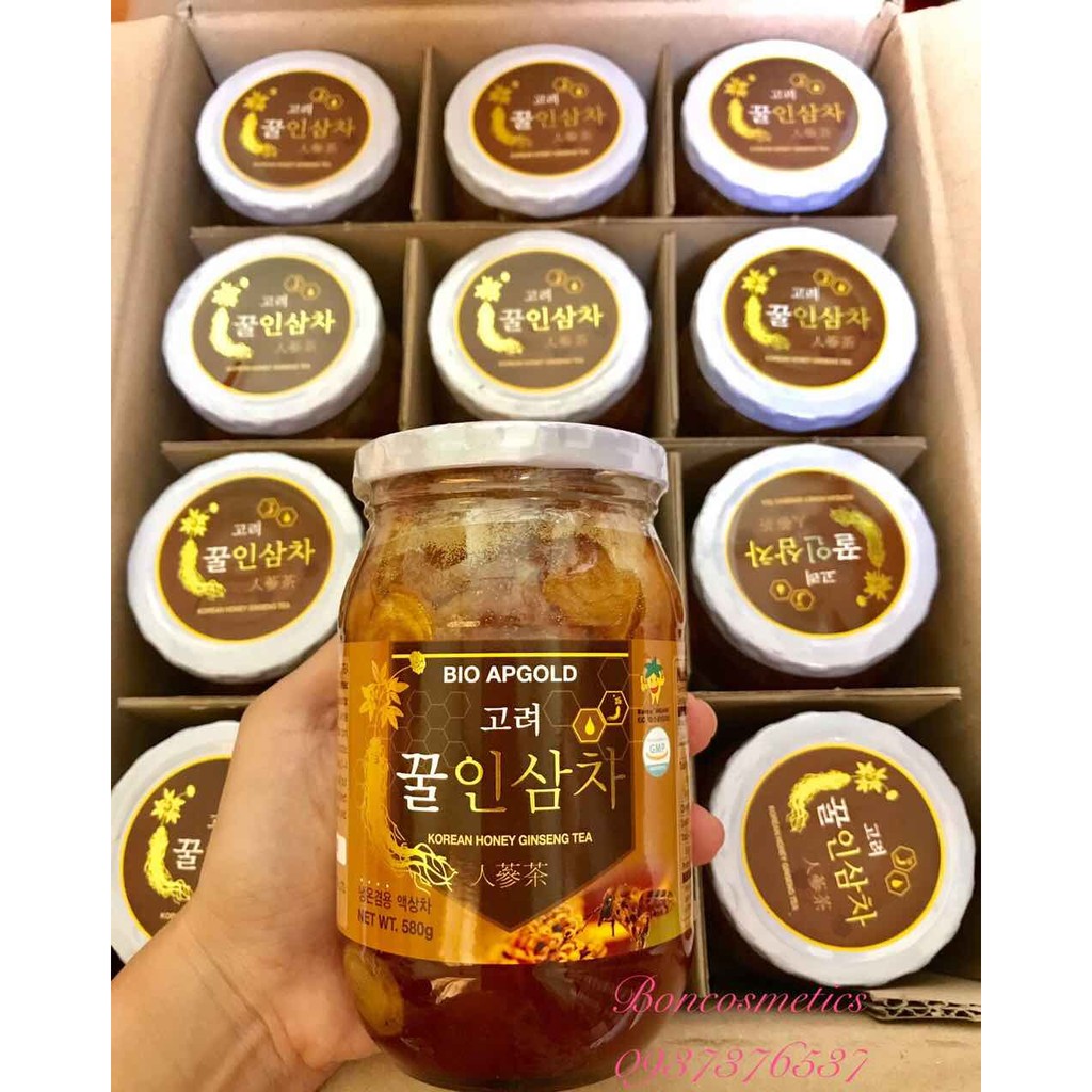 Sâm lát tươi ngâm mật ong Hàn Quốc (580g)