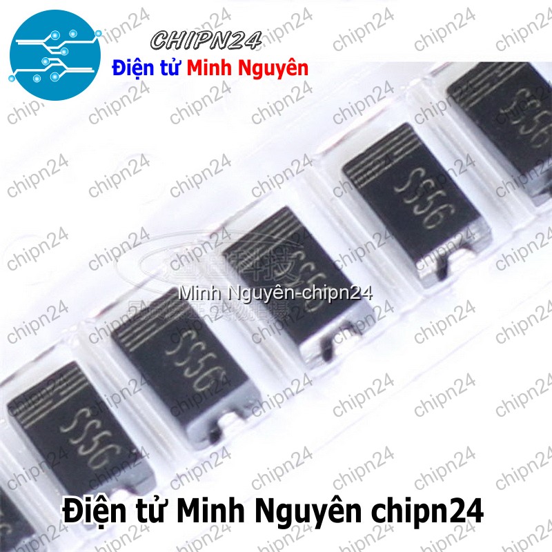 [5 con] (G7) Diode Dán SS56 SMA 5A 60V (SMD) (4.3x2.6mm) (Diode xung) - HH004094