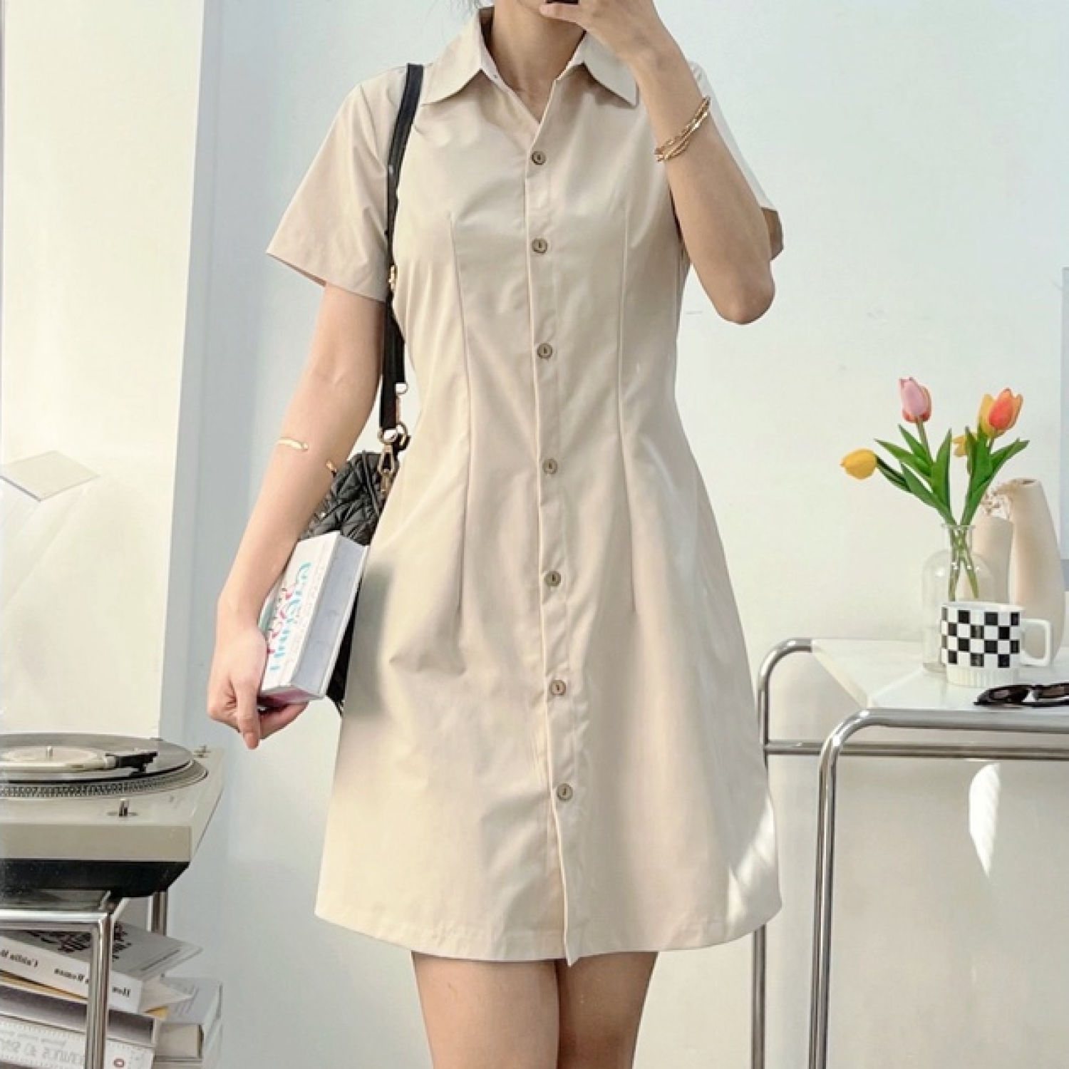 Đầm sơmi basic SALOM Shp012