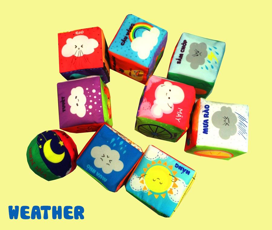 Bộ xúc xắc Khối hình vui nhộn