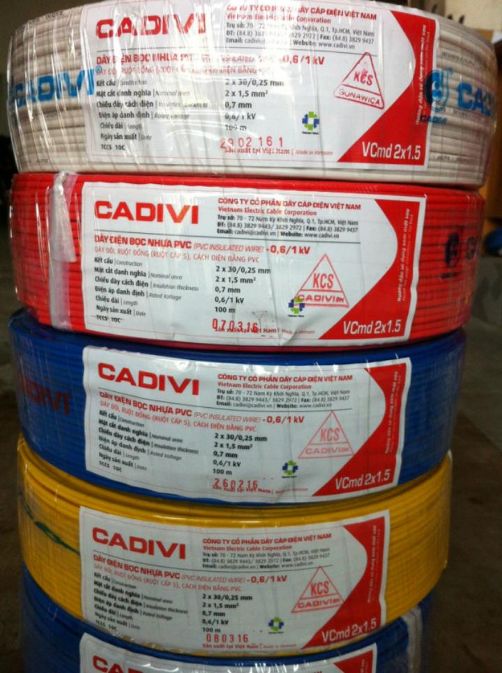 Dây cáp điện Cadivi CV 5.0 mm2