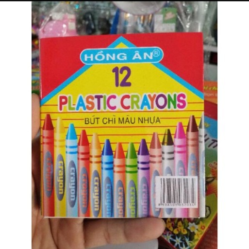 Sỉ 5 hộp sáp màu Hồng Ân (hộp 12 màu)