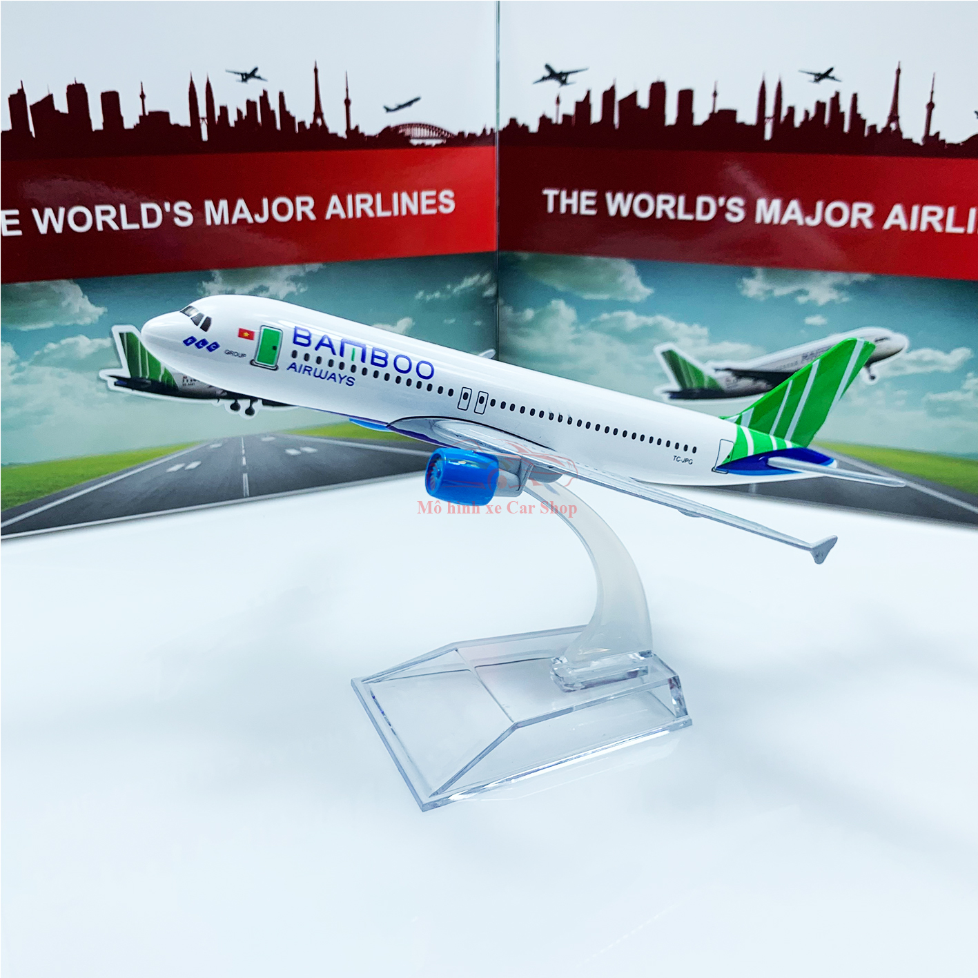 Mô hình máy bay Bamboo Airways 20cm và 16cm