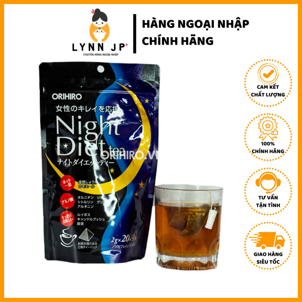 Trà giảm cân Orihiro Night Diet 24 gói
