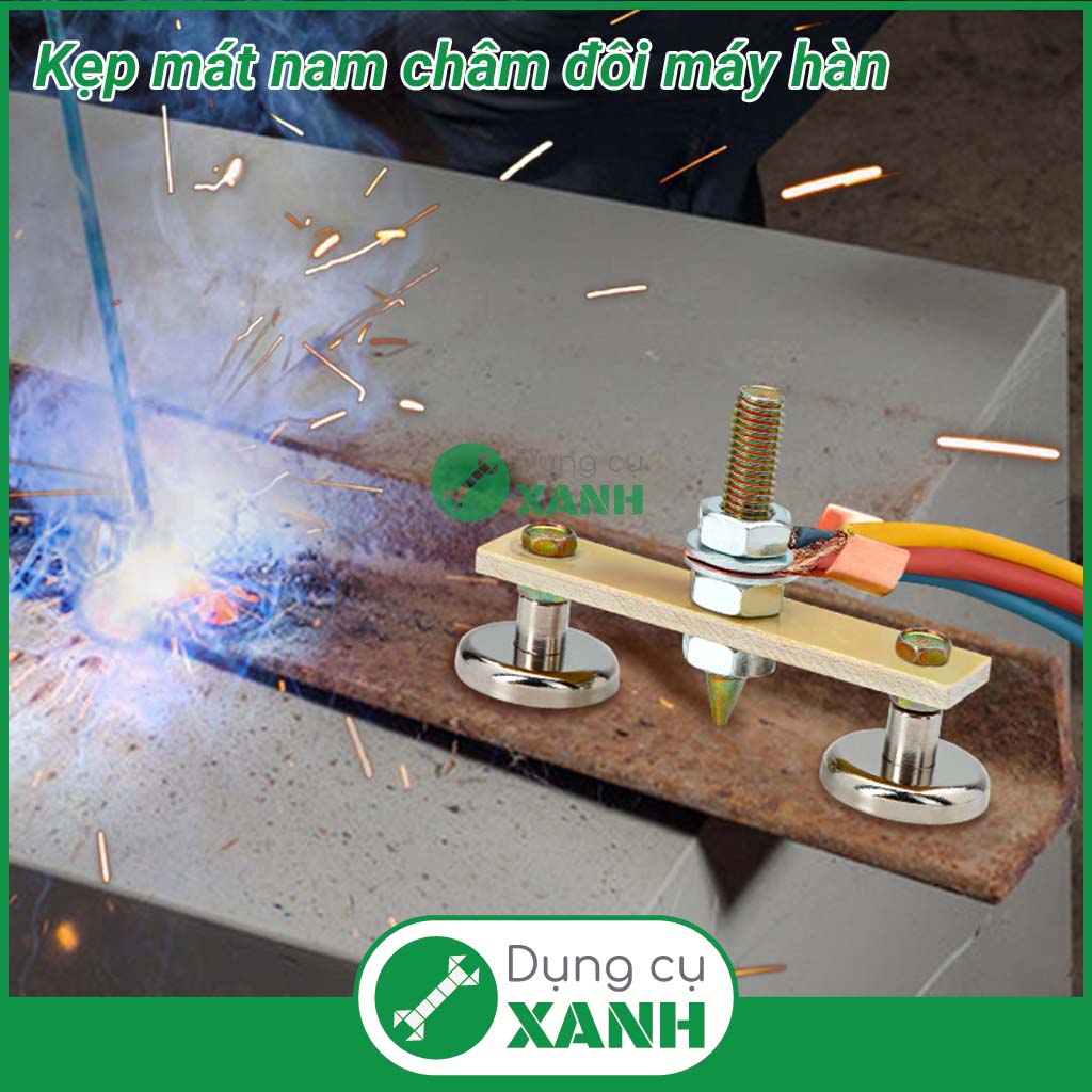 Kẹp mát nam châm đôi máy hàn