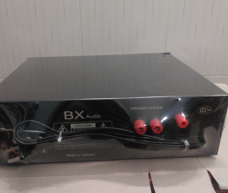 Amply mini CaliFlower Bx2277 DC 12V, AC 220V, USB, FM, SD, Bluetooth