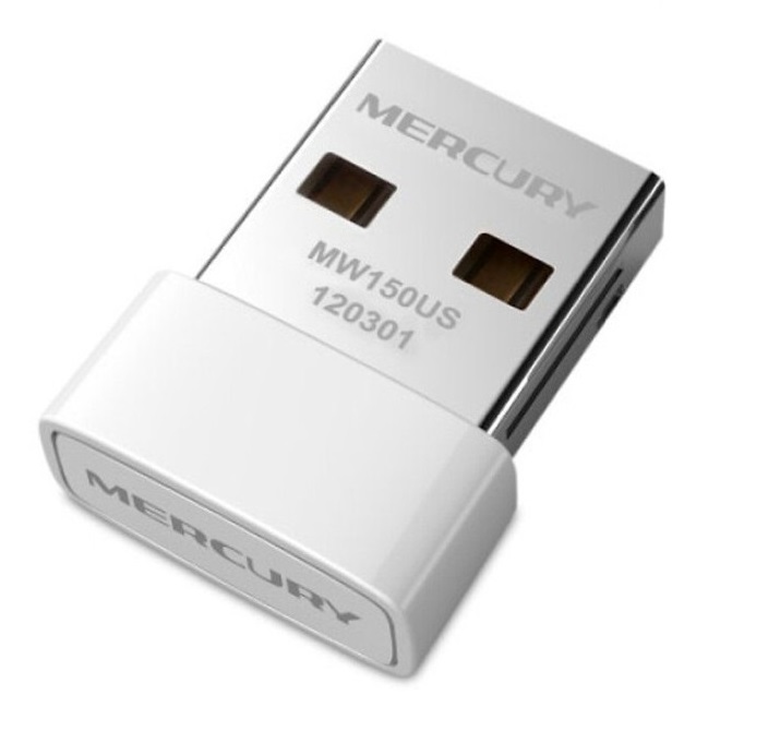 Bộ Thu USB WiFi Mercusys 150Mbps Mini MW150US (Trắng)