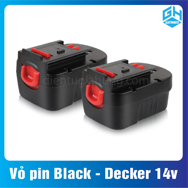 Vỏ pin Black - Decker 14v đóng 8 cell lion