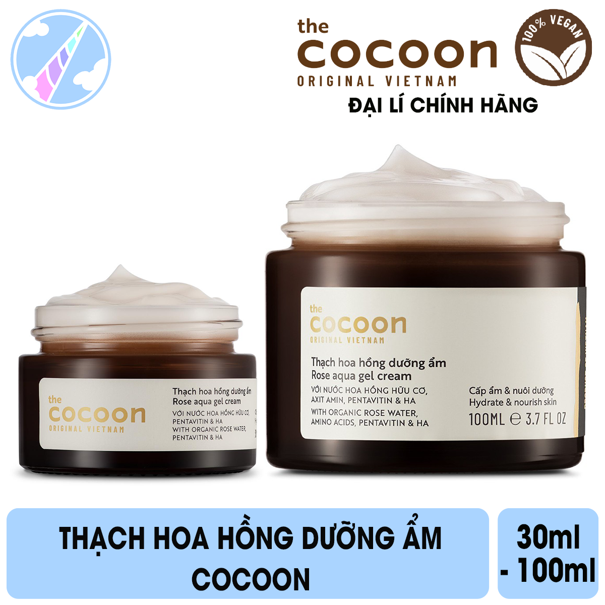 Thạch Hoa Hồng Dưỡng Ẩm Cocoon