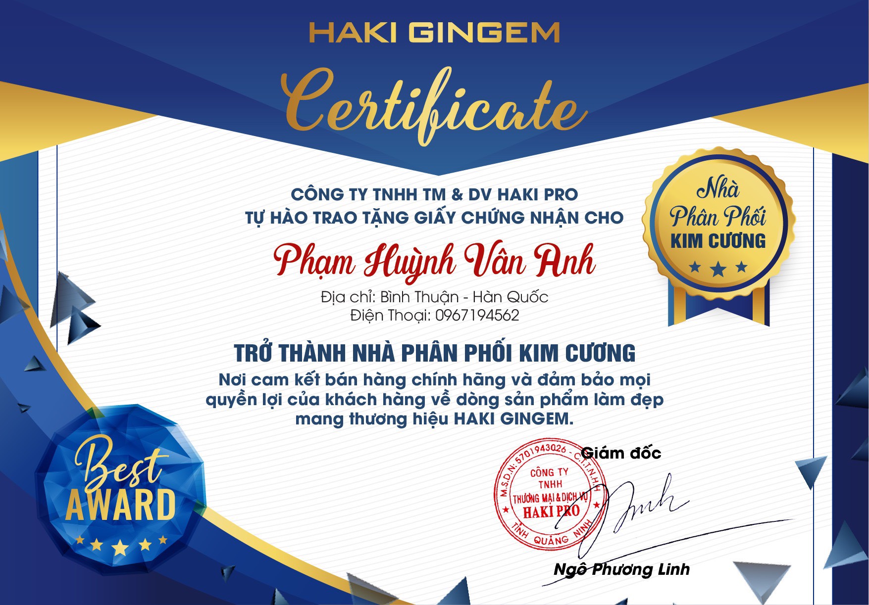 SERUM NGỪA MỤN HAKI GINGEM