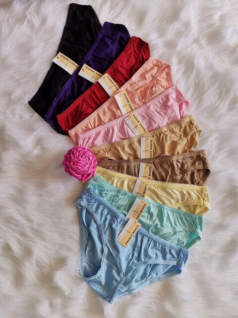 Combo 5 quần lót nữ Mara 616 – Cotton lụa trơn co giãn 4 chiều, thoáng mát, ôm vừa