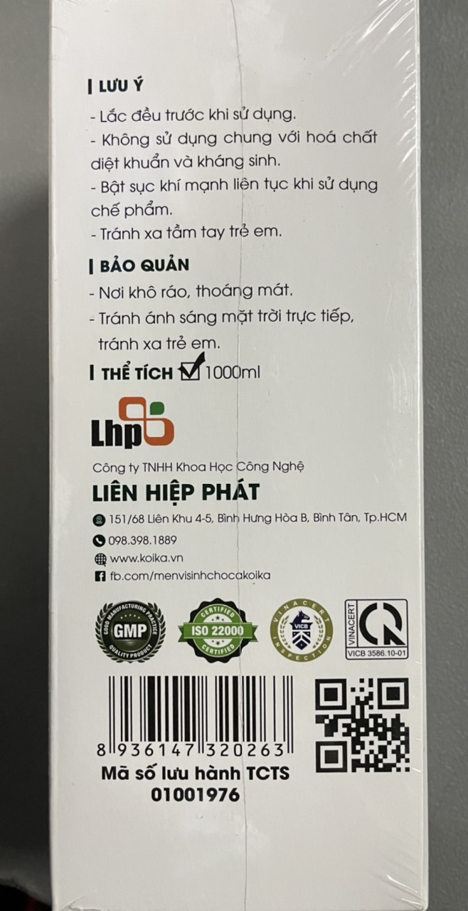 Vi sinh tiêu hoá Bac + 1000ml