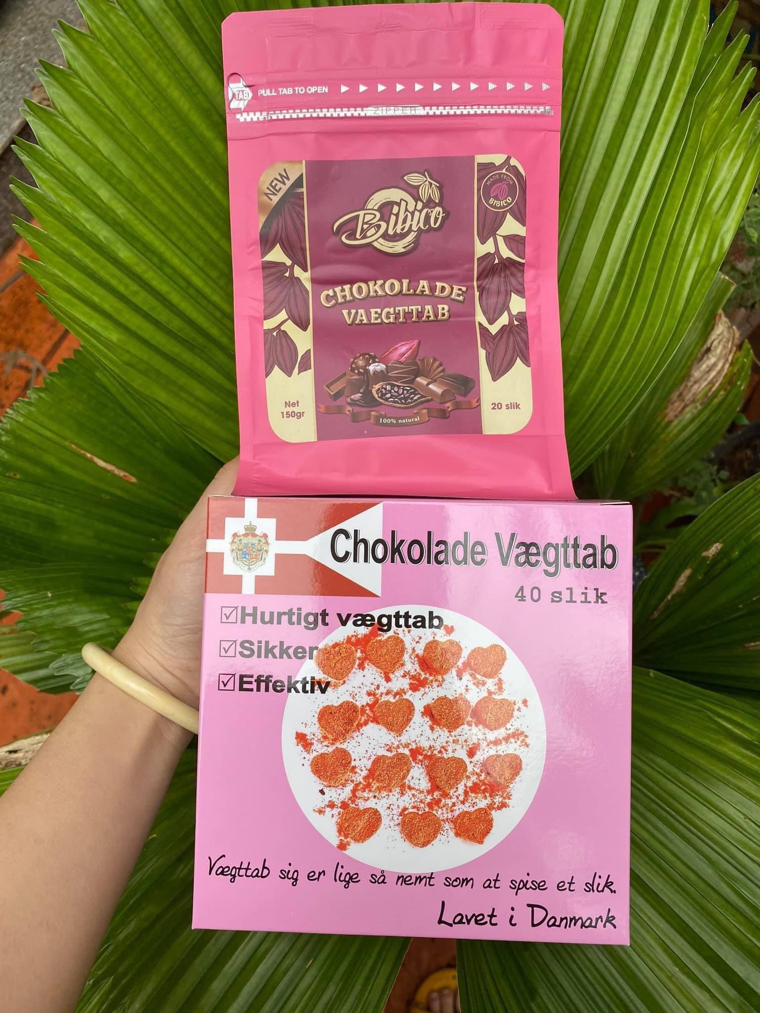 [40 viên] Kẹo socola giảm cân đan mạch hộp hồng