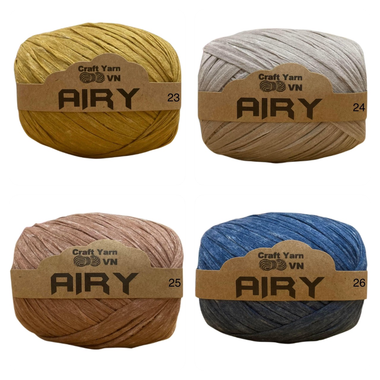 Sợi Airy móc mũ, túi cuộn 45g