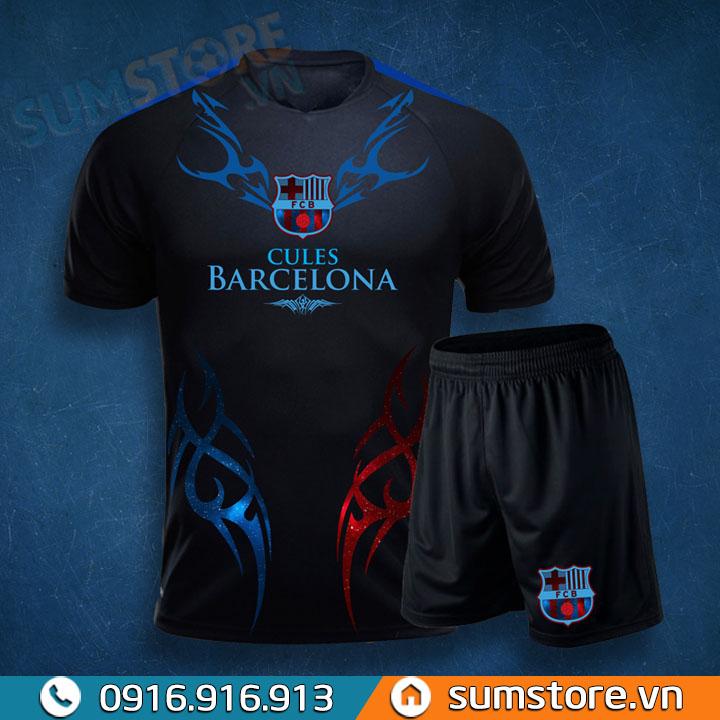 Đồ Thể Thao Bóng Đá Đẹp - CLB Barca Cule Đen Chất Lượng Hàng Đầu