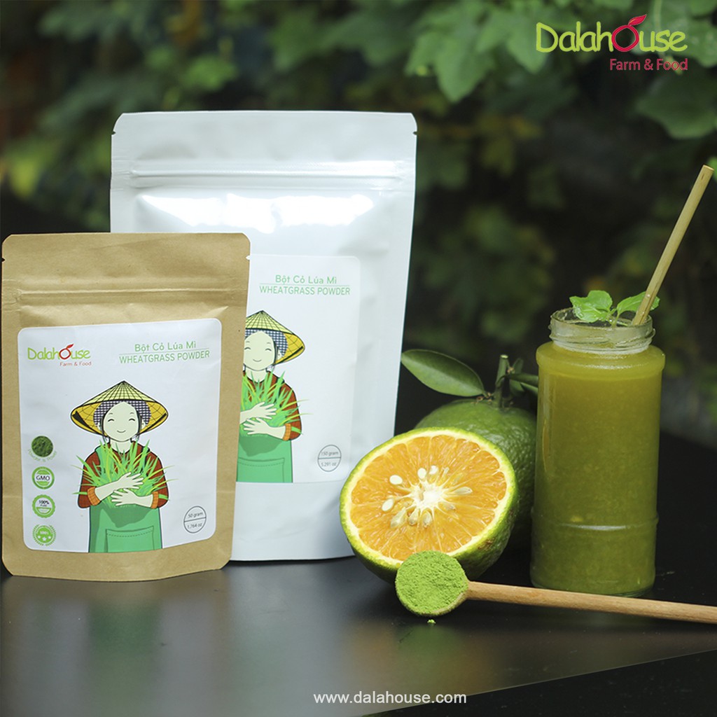 Bột Cỏ Lúa Mì DalaHouse 150 gram ( 100% Natural Wheatgrass Powder)