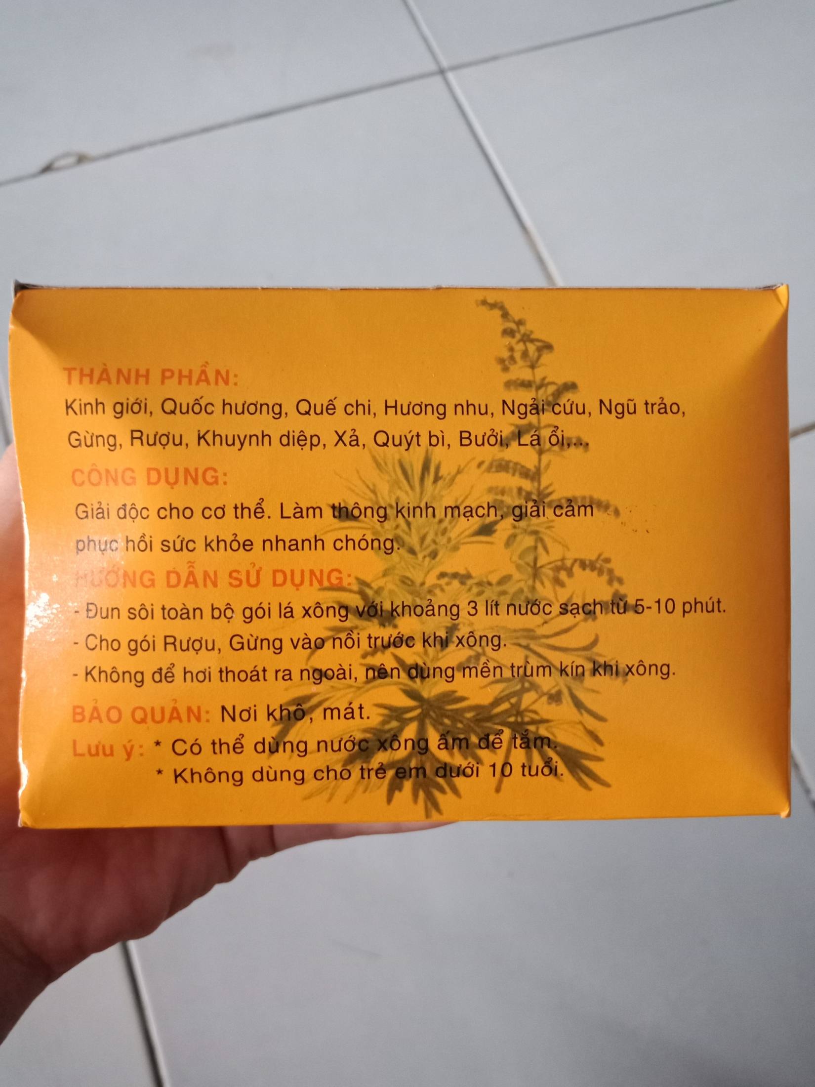 Combo 10 Gói Lá Xông Cảm Thuận Hiếu