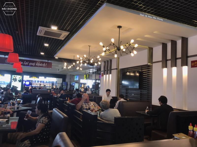 Đèn Thả Trần Kiểu Con Nhện 12 tay cứng TBD122