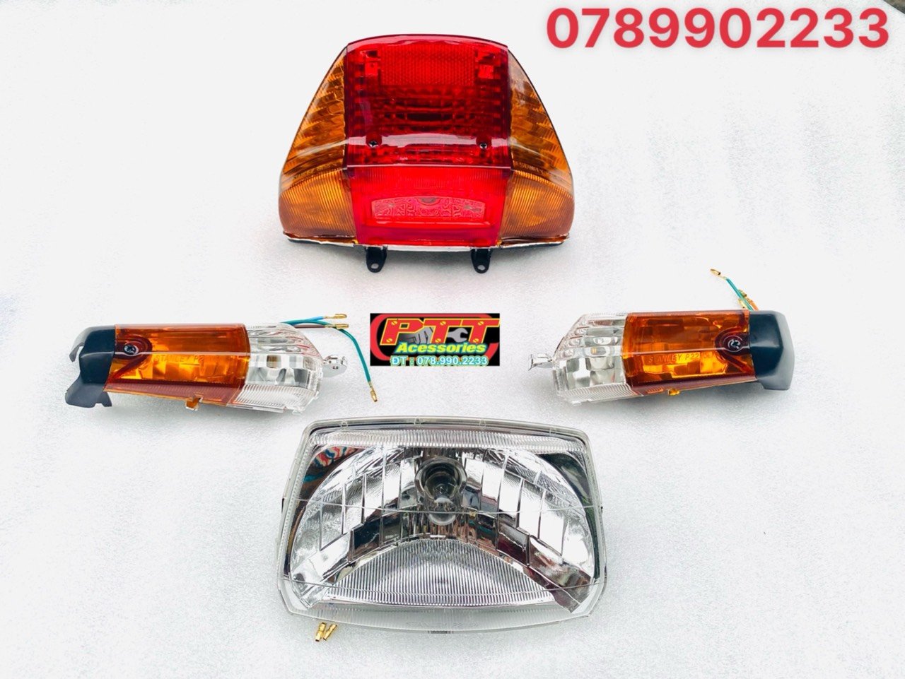 Bộ đèn + xi nhan trước - sau xe super dream