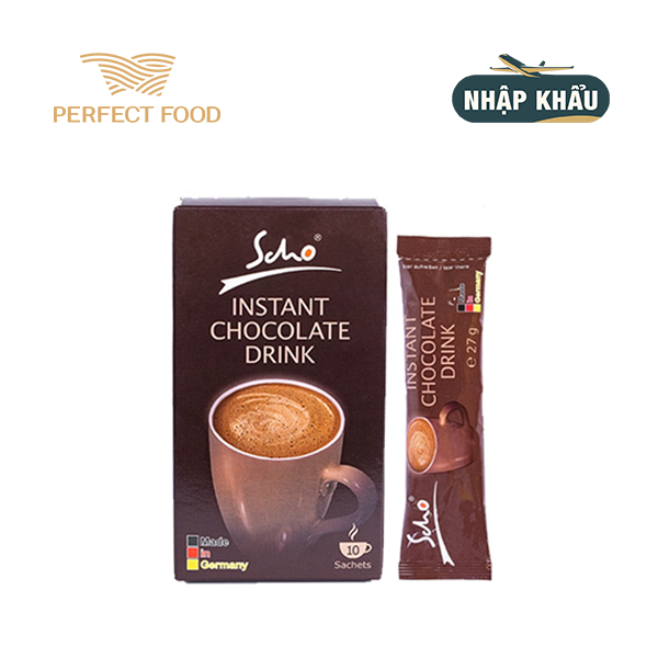 Hộp 10 gói Cacao dinh dưỡng Scho Dark Drip - Perfect Food