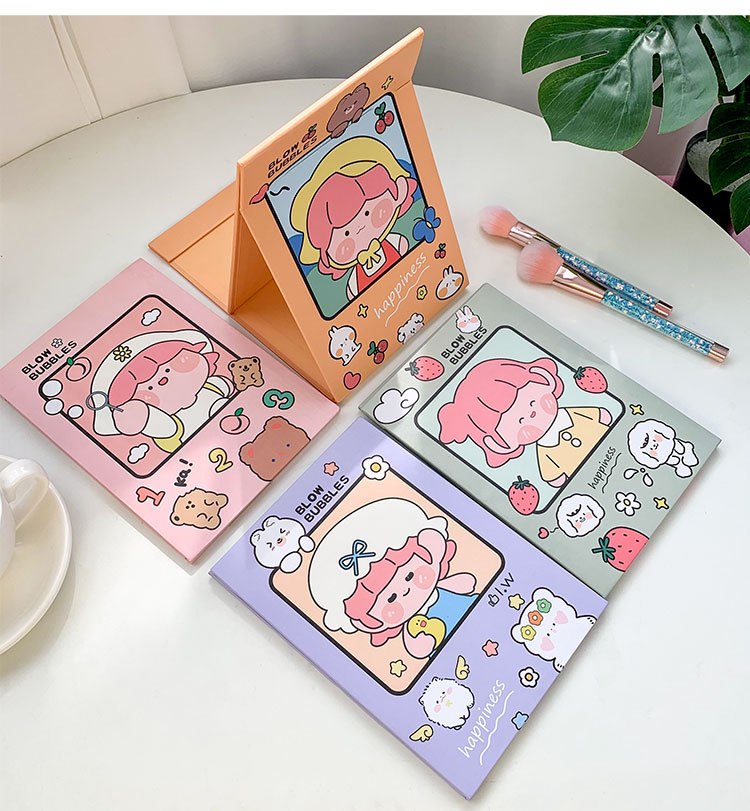Gương Gấp Để Bàn Hoạt Hình Dễ Thương