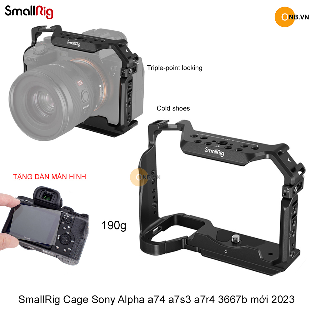Smallrig cage sony alpha a74 a7s3 code 3667b new 2023