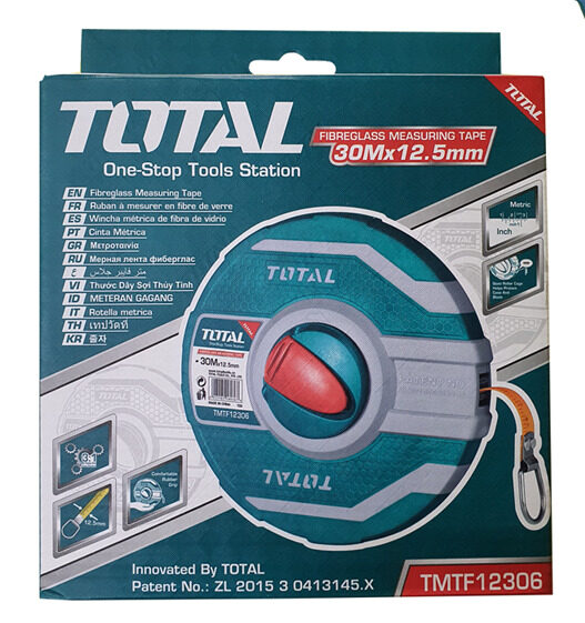 Thước dây sợi thủy tinh (30m) Total TMTF12306