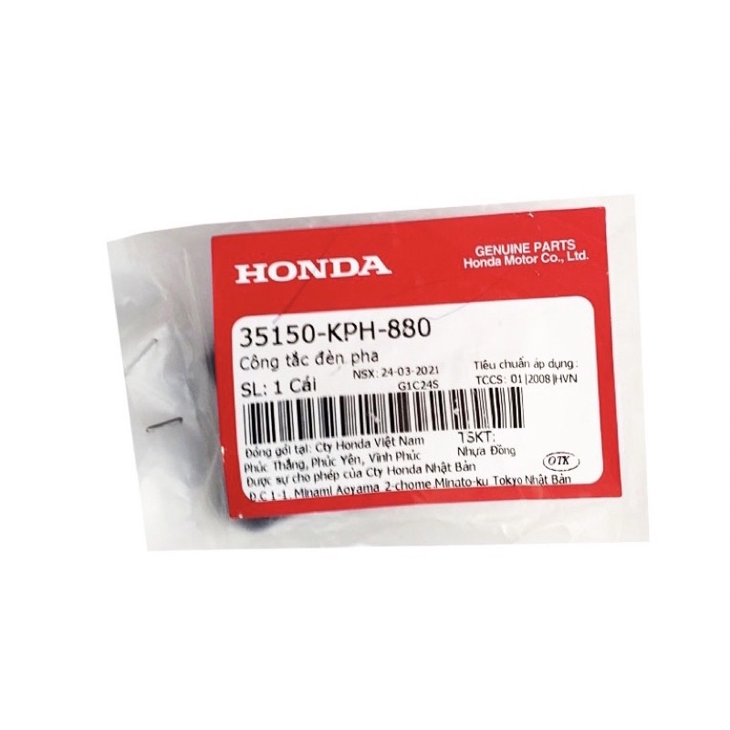 Bộ nút công tắc honda air blade 110 / click 110 / wave rs
