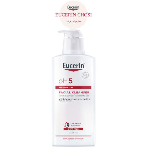 Eucerin Sữa Rửa Mặt Eucerin PH5 Cho Da Nhạy Cảm Facial Cleanser PH5 Sensitive Skin