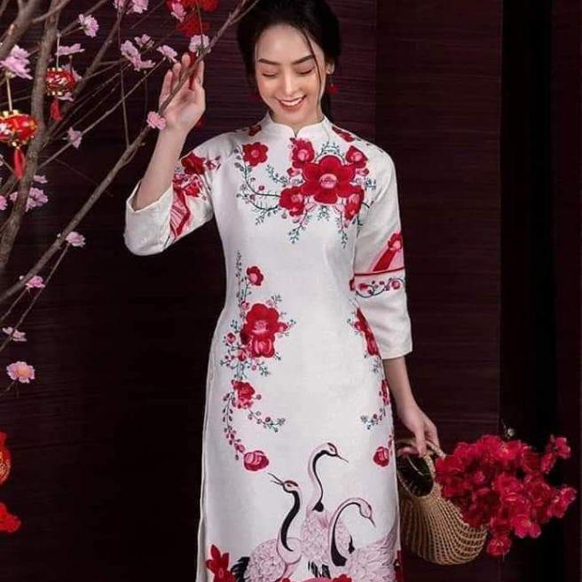 Áo dài cách tân kèm quần