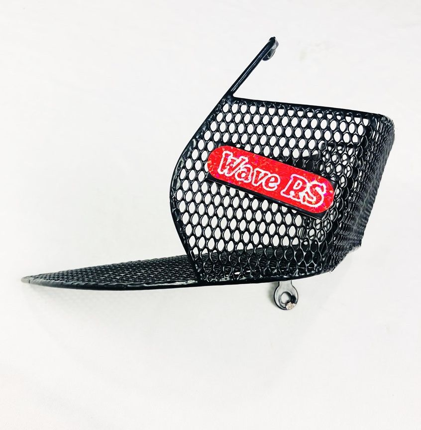 Wave Rs Basket Is Mounted on the Side of the Motorbike