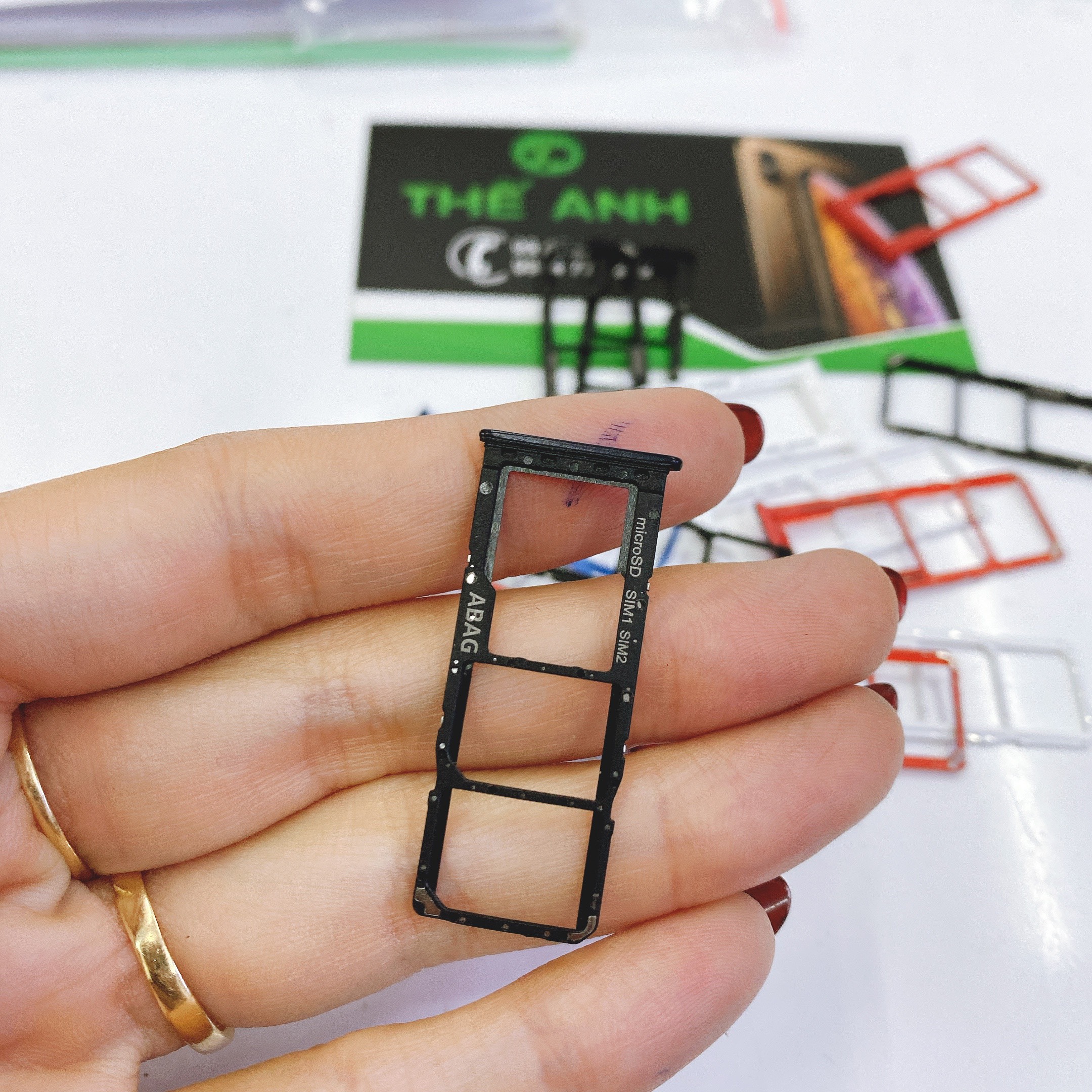 Khay sim, khay đựng thẻ sim Samsung A21s SM-A217 nhiều màu hàng chất lượng bao đổi trả
