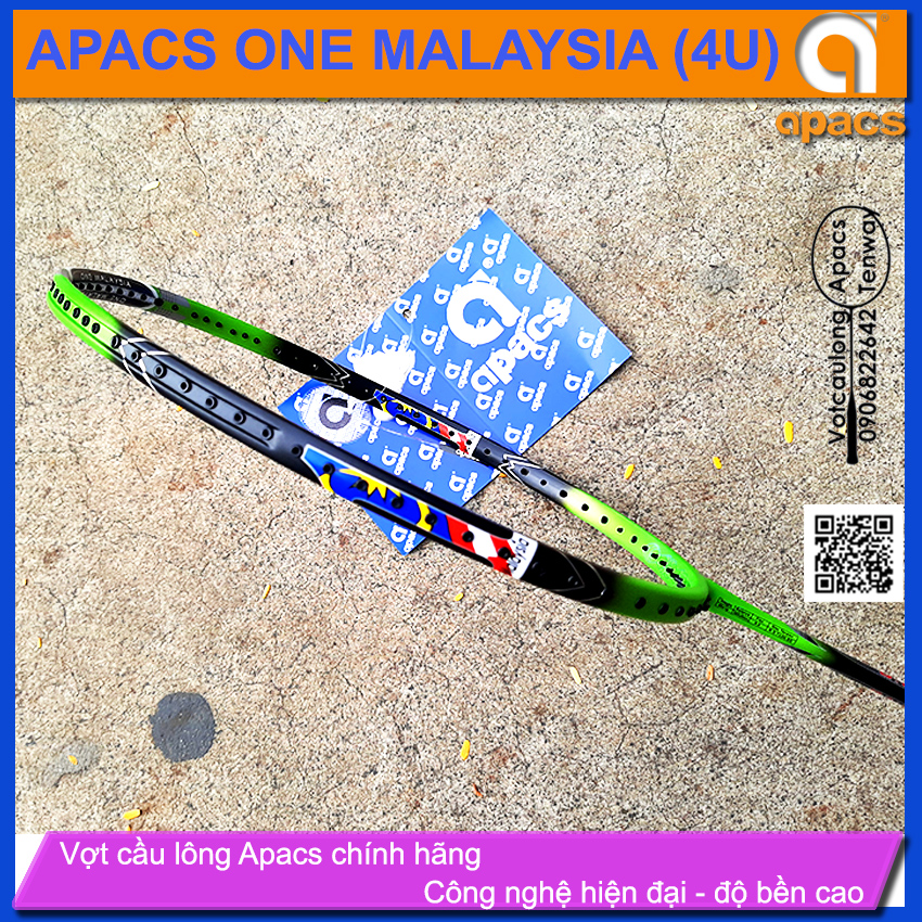 [HCM][Vợt cầu lông Apacs One Malaysia Green - 4U] Vợt đánh phong trào xuất sắc