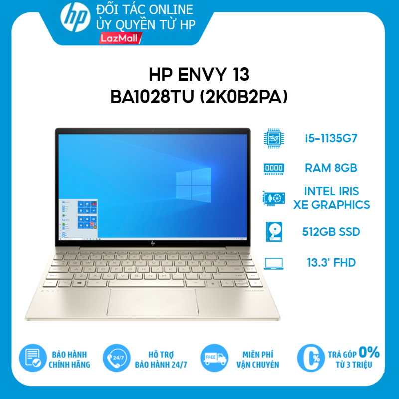 Bảng giá [VOUCHER 10% - MAX 2.5 TRIỆU] Laptop HP Envy 13-ba1028TU (2K0B2PA) i5-1135G7 | 8GB | 512GB |13.3 FHD | Win 10 | Office Phong Vũ