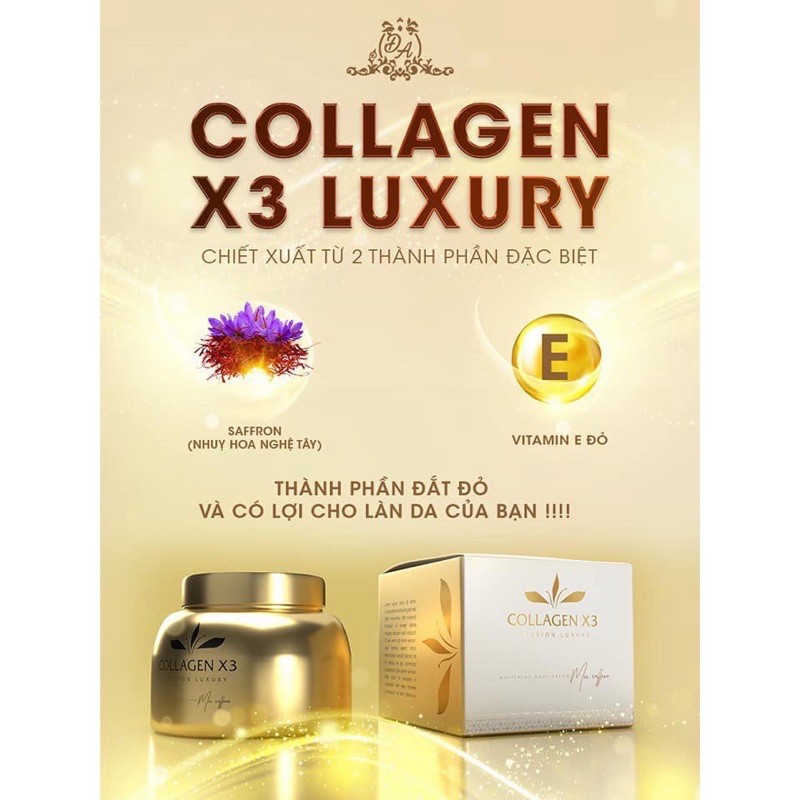 Kem body siêu trắng COLLAGEN X3 LUXURY