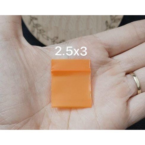 Gói 100c túi zip mini màu cam