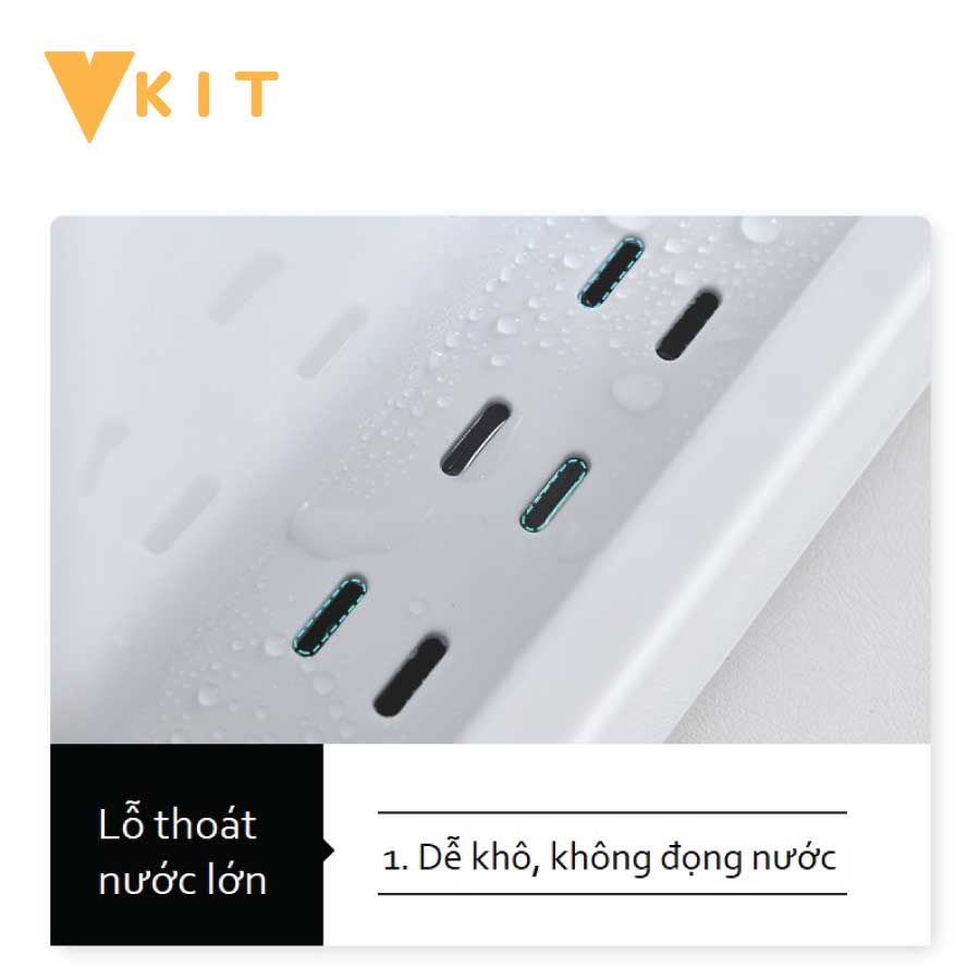 Kệ để dao thớt nhà bếp - nhựa Vkit