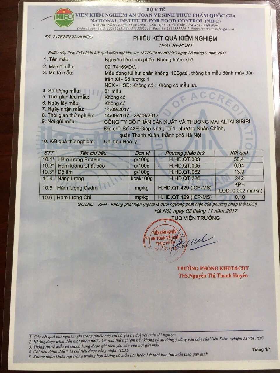 BỘT NHUNG HƯƠU KHÔ SIBIRI ( gói 50g)
