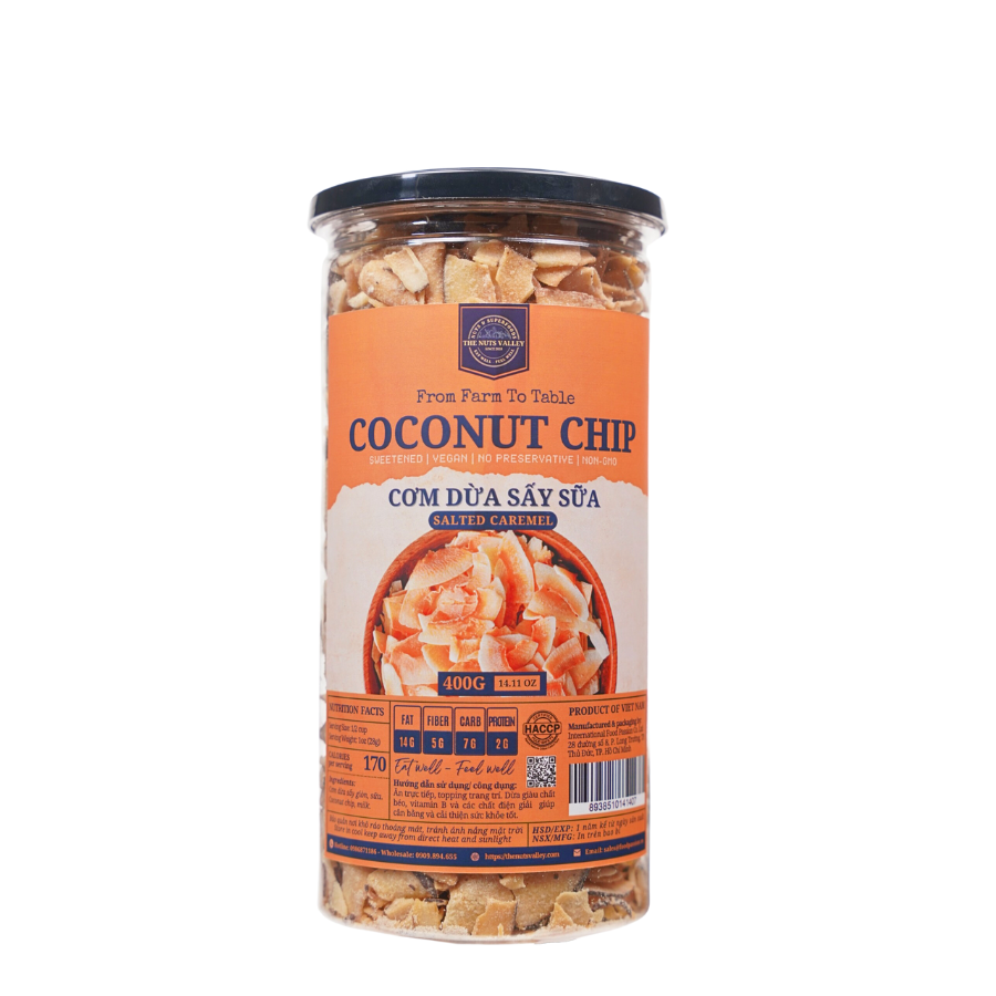 Dừa Sấy Sữa - CRISPY DESICCATED COCONUT The Nuts Valley