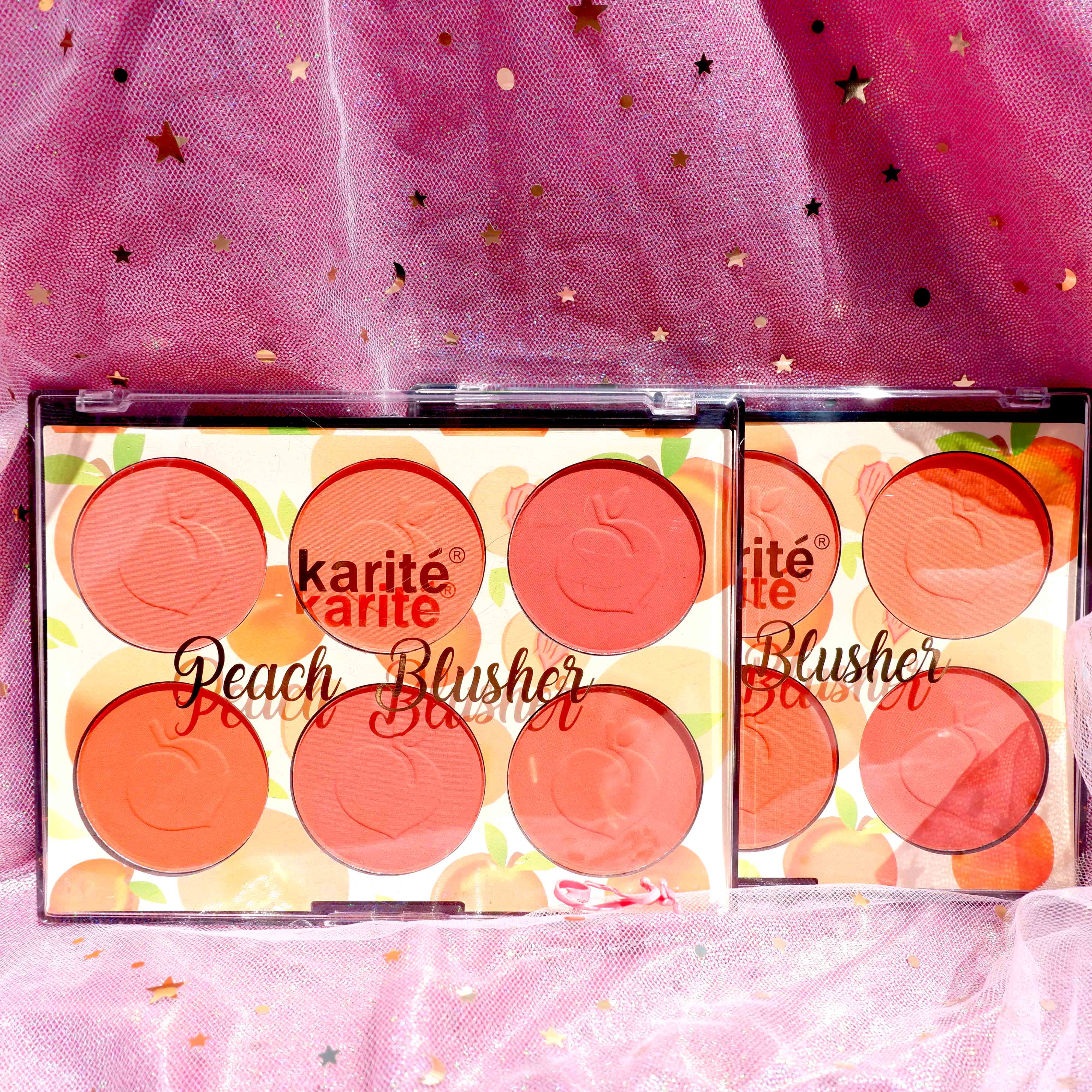 Phấn má kiêm phấn mắt Karité Peach Blusher 50g nội địa Trung