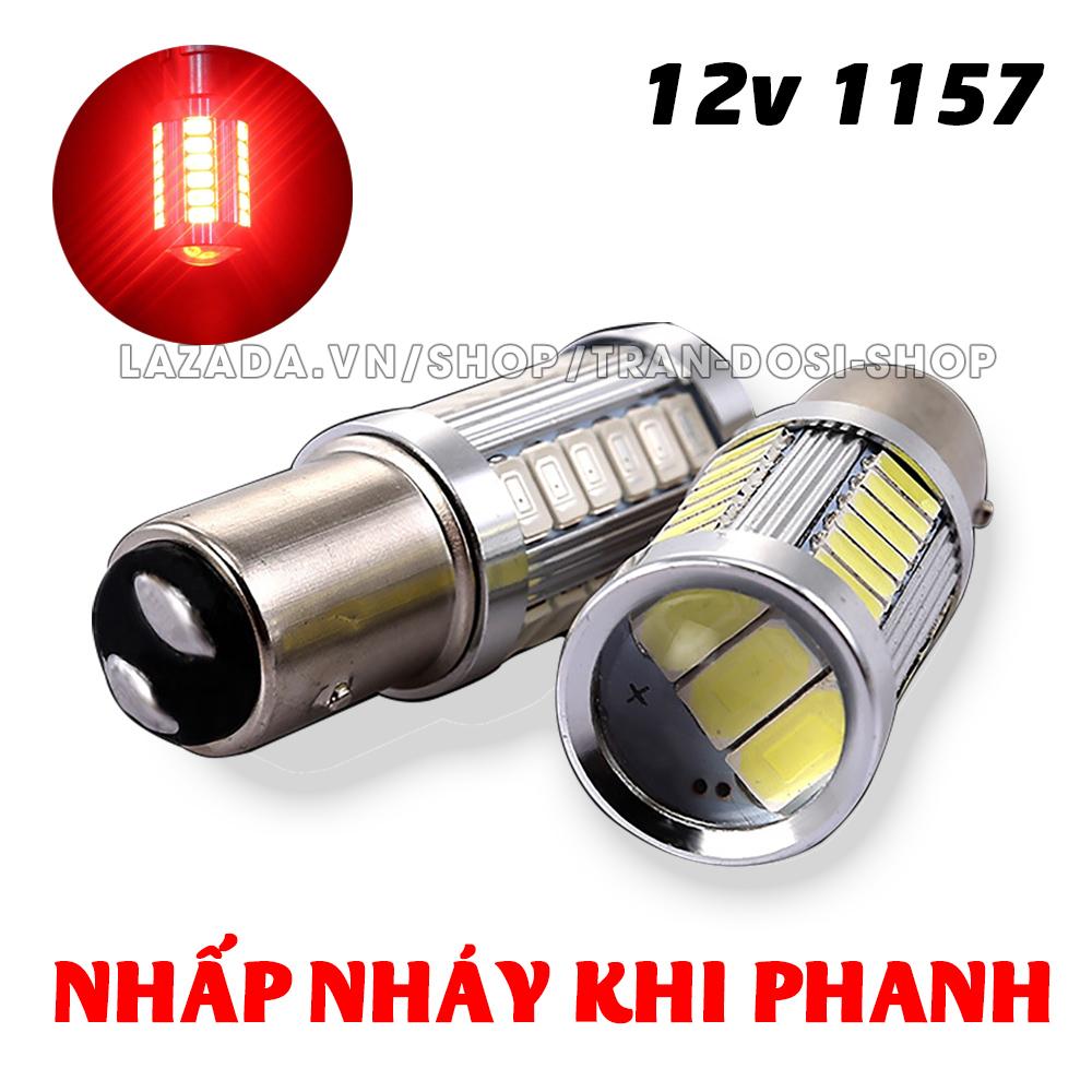 01 STROBE Brake LED Bulb 18W with lens, socket 1157/BAY15D 33SMD 5630 (Red)