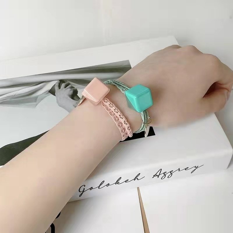 COMBO 02 THUN CỘT TÓC HOA VĂN MIX RUBIC - CỘT TÓC ICON HUMAN