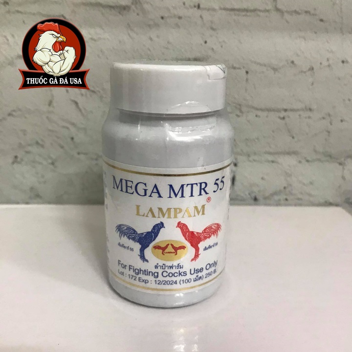 [HCM]MEGA MTR 55 Cho Gà Đá - Hộp X 100 Viên