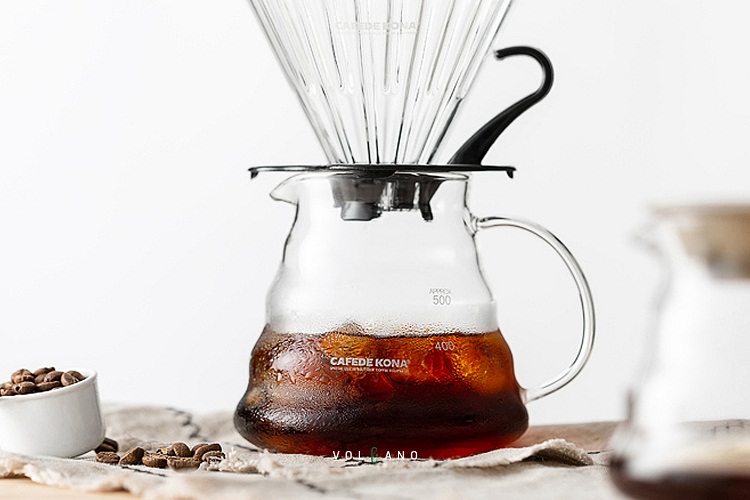 Glass Jar for Storing Cafede Kona Coffee