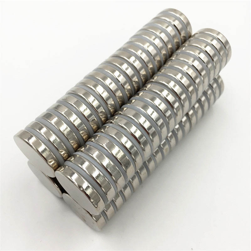 Nam châm tròn 25x5mm loại đất hiếm mạ Niken